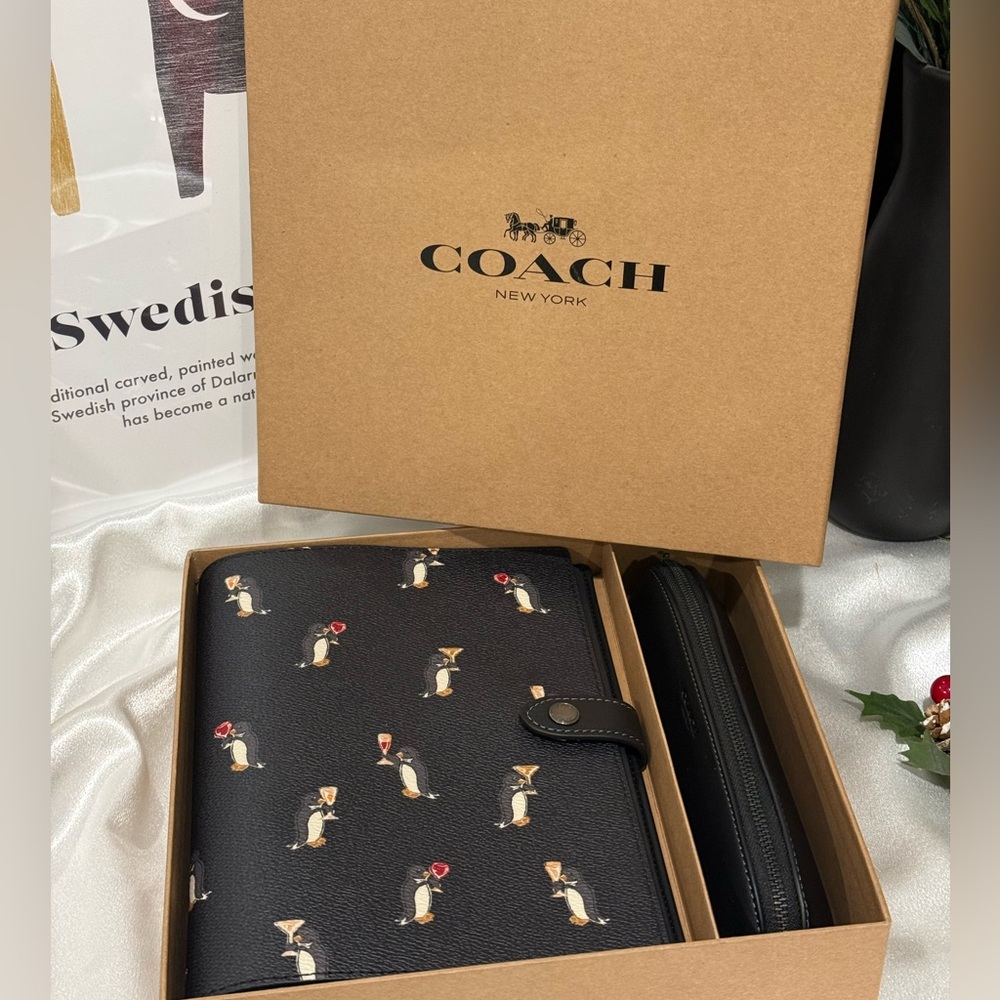 Coach Boxed Notebook And Pencil Case Set - Picture 8 of 10
